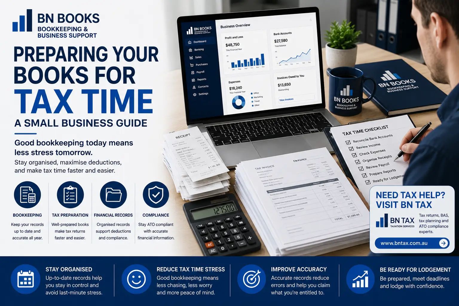 Preparing Your Books for Tax Time: A Small Business Guide